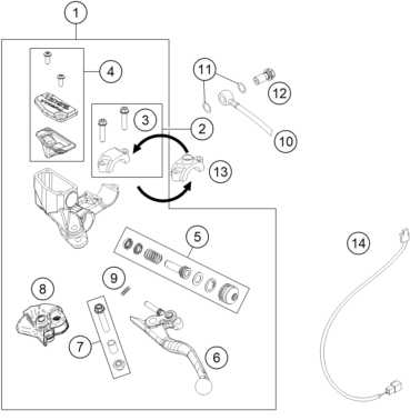 SYSTEME DE FREIN ARRIERE POUR FREERIDE E SM 2015 EU
