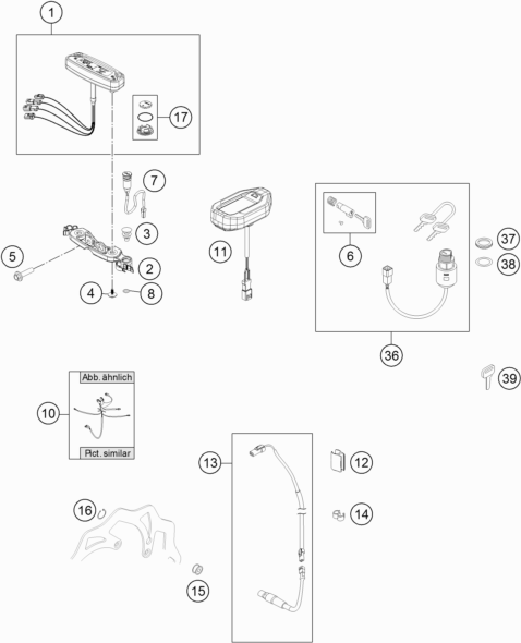 INSTRUMENTS SYSTEME DE VERROUILLAGE POUR FREERIDE E-XC 2017 (EU)