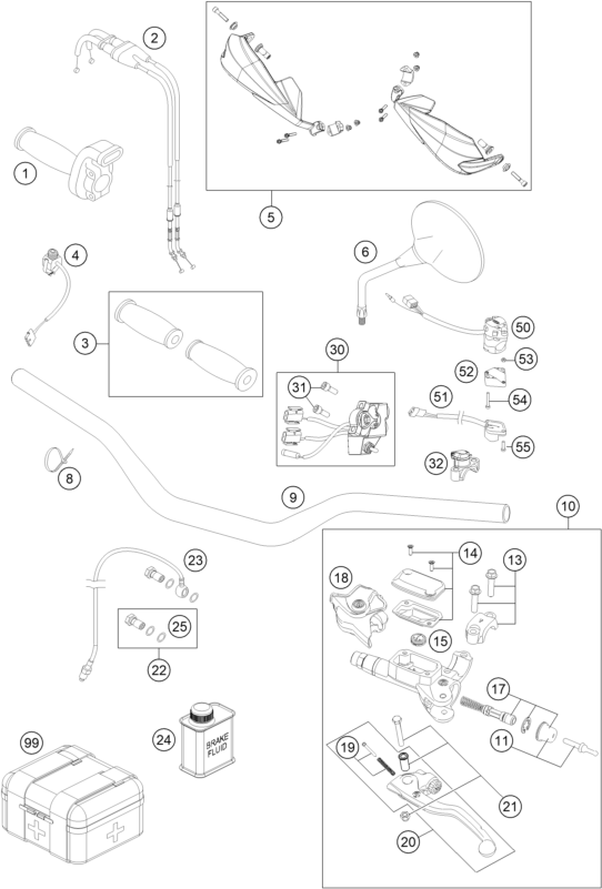 GUIDON ARMATURES POUR 450 RALLY FACTORY REPLICA 2015 EU