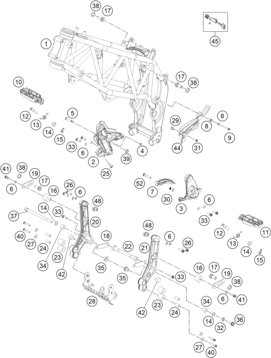 CADRE POUR 450 RALLY FACTORY REPLICA 2015 EU