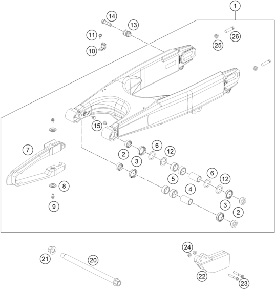 BRAS OSCILLANT POUR 450 RALLY FACTORY REPLICA 2015 EU