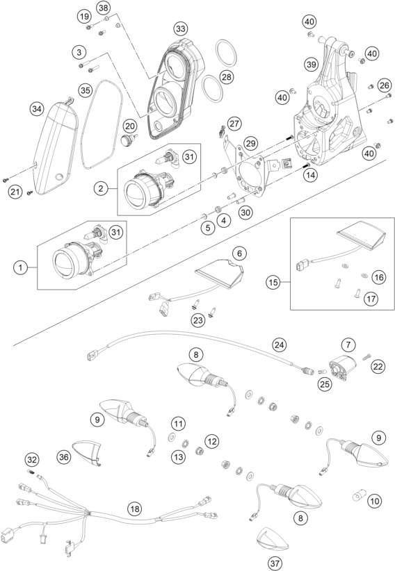 ECLAIRAGE POUR 450 RALLY FACTORY REPLICA 2015 EU