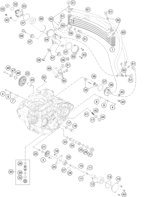 SYSTEME DE LUBRIFICATION POUR 450 RALLY FACTORY REPLICA 2015 (EU)