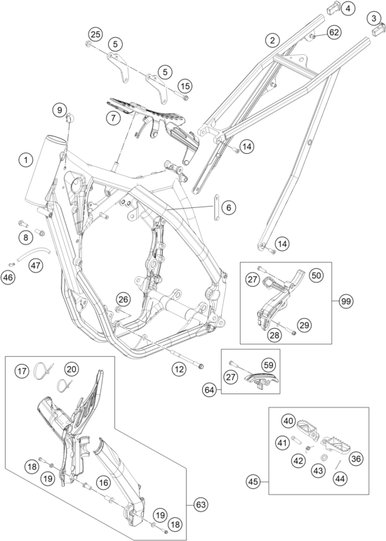 CADRE POUR 250 SX F 2015 EU