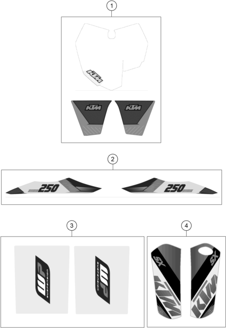 KIT DECO POUR 250 SX F 2015 EU