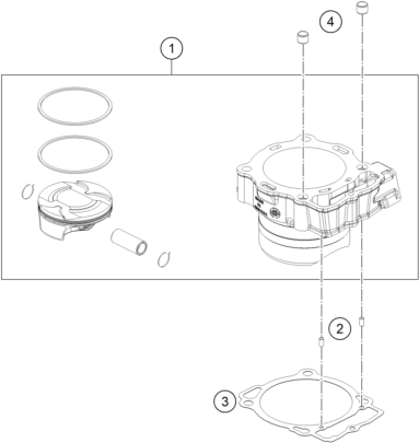 CYLINDRE POUR 450 SX F 2021 EU