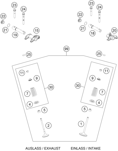 MECANISME DE COMMANDE POUR 450 SX-F 2016 (EU)