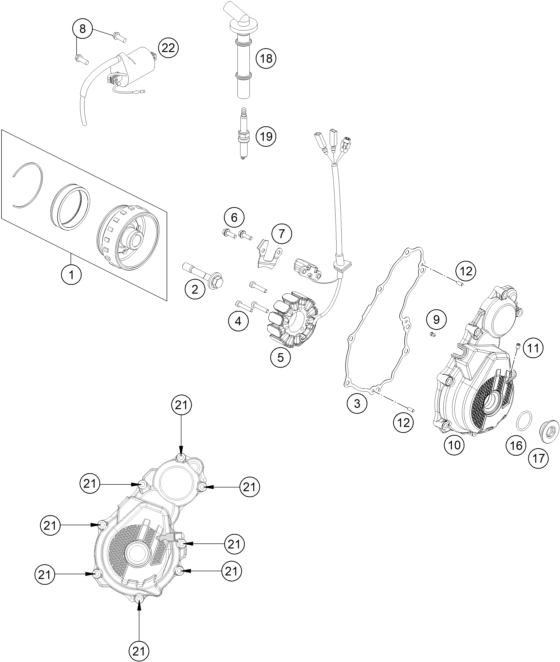 SYSTEME DE ALLUMAGE POUR 250 SX F 2016 EU