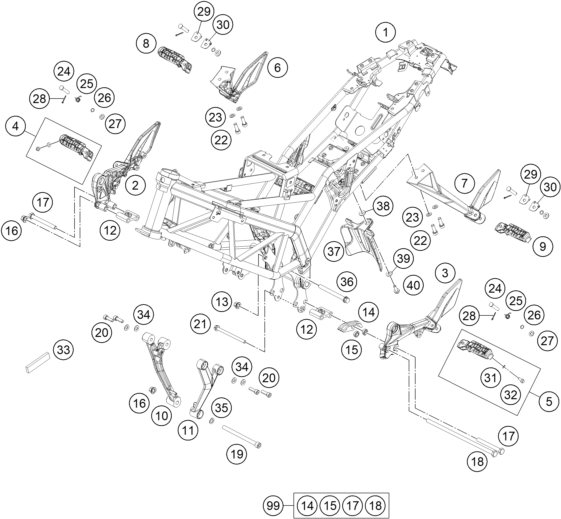 CADRE POUR 200 DUKE OR. W/O ABS B.D. 16 (EU)