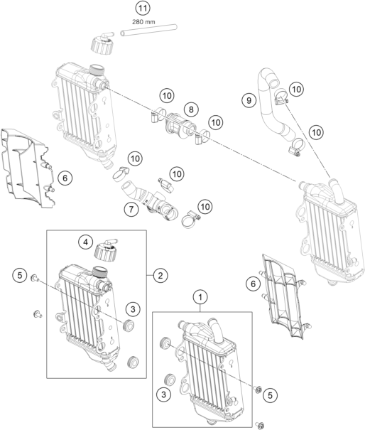 SYSTEME DE REFROIDISSEMENT POUR 65 SX 2020 EU