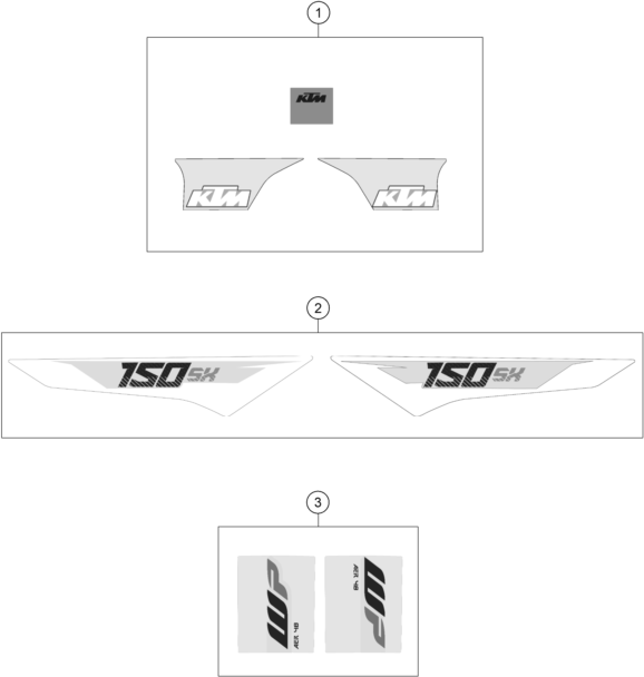 KIT DECO POUR 150 SX 2016 (EU)