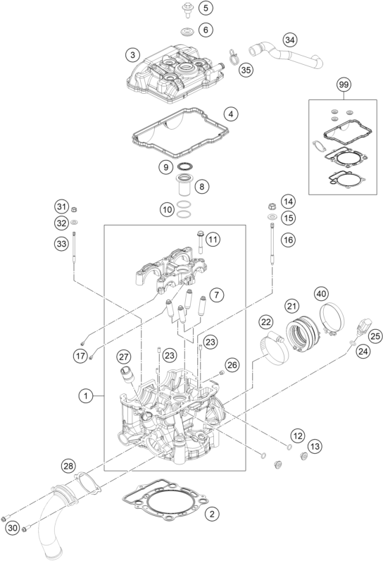 CULASSE POUR FREERIDE 350 2016 EU