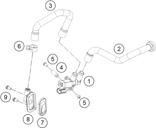 SYSTEME DAIR SECONDAIRE POUR 690 DUKE ORANGE ABS 2016 (EU)