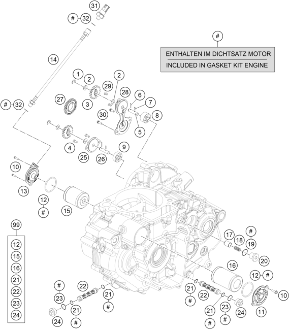 SYSTEME DE LUBRIFICATION POUR 690 DUKE R 2017 EU