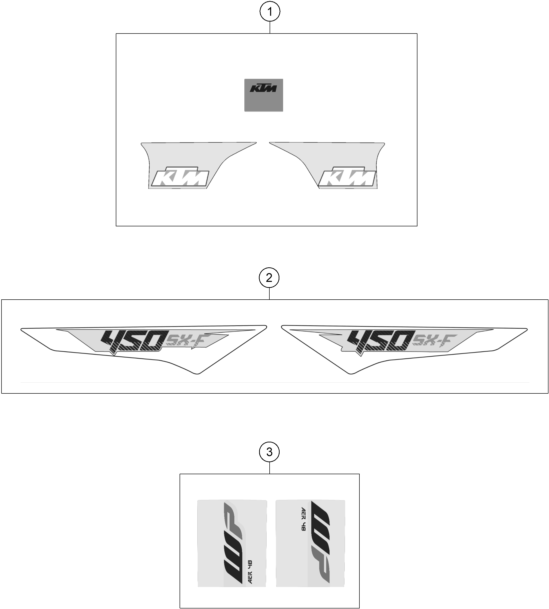 KIT DECO POUR 450 SX-F 2016 (EU)