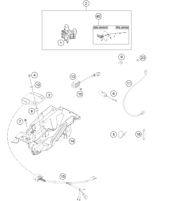 FAISCEAU DE CABLES POUR 125 XC-W 2018 (EU)