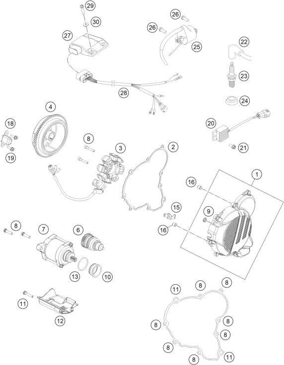 SYSTEME DE ALLUMAGE POUR 300 EXC CKD 2021 EU