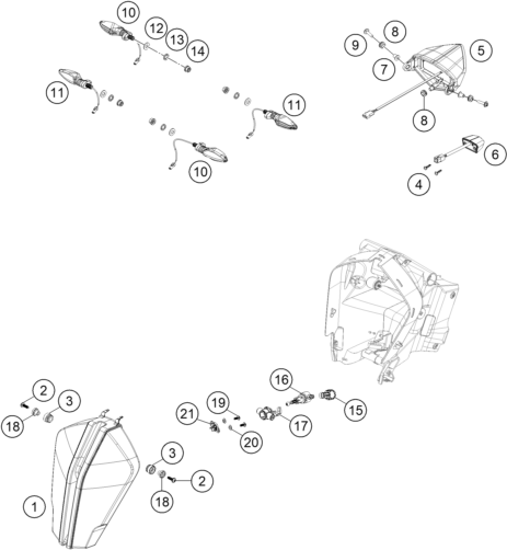 ECLAIRAGE POUR 1290 SUPER ADV. S BLACK 17 (EU)