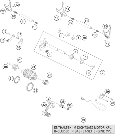 MECANISME DE SELECTION POUR 1090 ADVENTURE 2017 (EU)