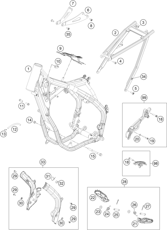 CADRE POUR 250 SX 2017 EU