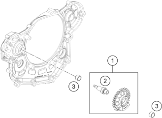 ARBRE DEQUILIBRAGE POUR 450 EXC-F 2017 (EU)