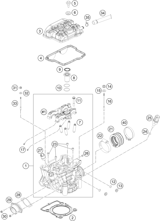 CULASSE POUR 250 EXC F 2020 EU