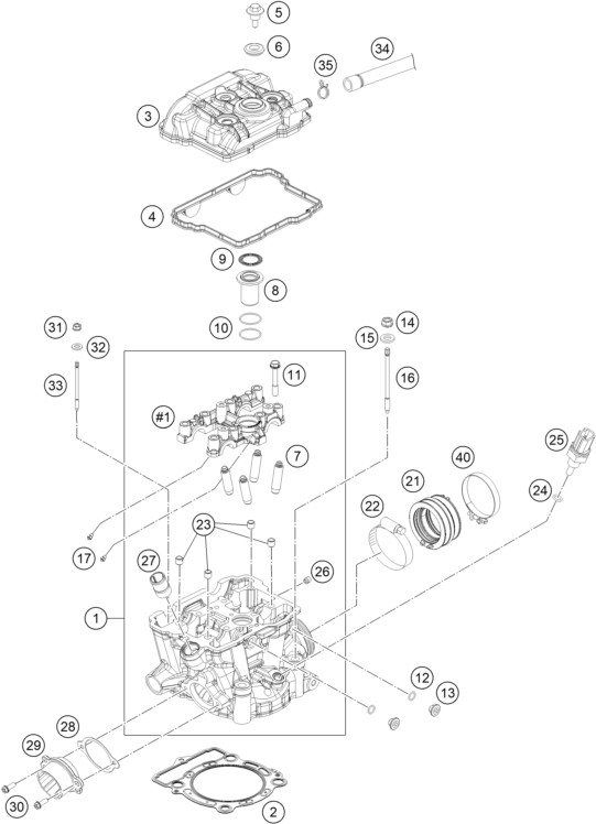 CULASSE POUR 350 EXC-F 2017 (EU)