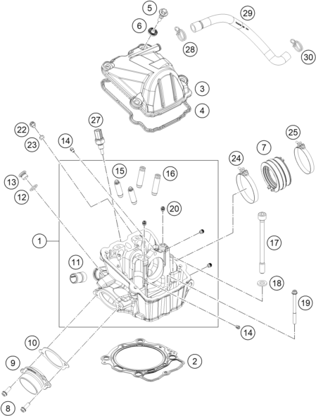 CULASSE POUR 450 EXC-F 2019 (EU)