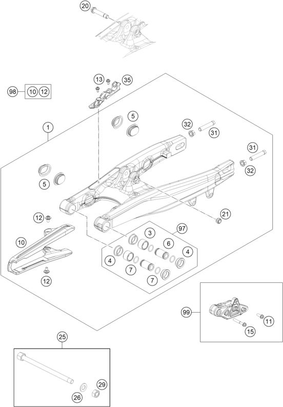 BRAS OSCILLANT POUR 65 SX 2018 (EU)