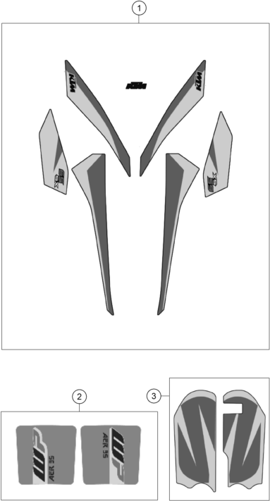 KIT DECO POUR 65 SX 2018 EU