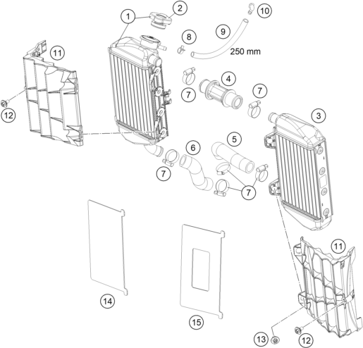 SYSTEME DE REFROIDISSEMENT POUR 85 SX 17/14 2018 (EU)