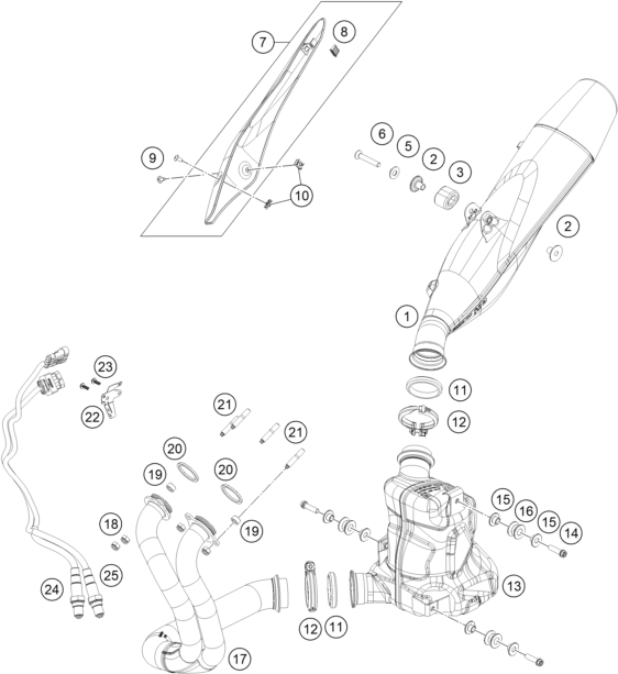 SYSTEME DECHAPPEMENT POUR 790 DUKE L BLACK 2020 EU