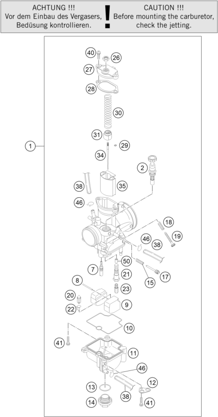 CARBURATEUR POUR 85 SX 1714 2022 EU