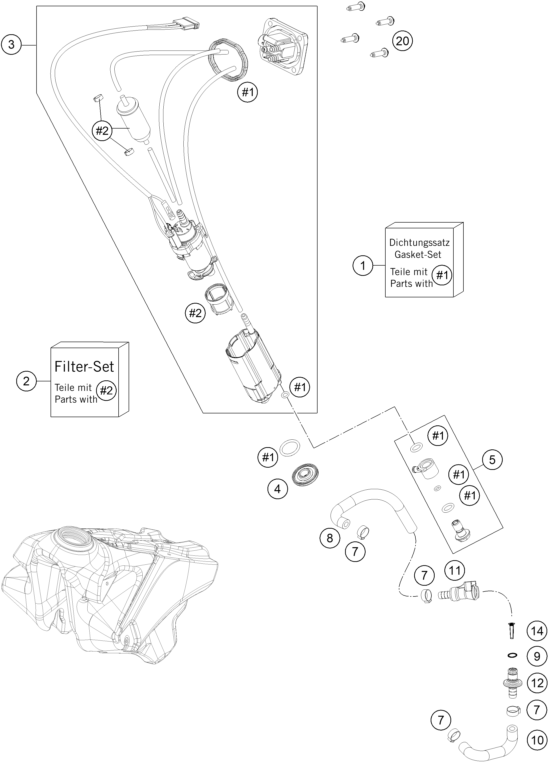 POMPE A ESSENCE POUR RC4 R 2022