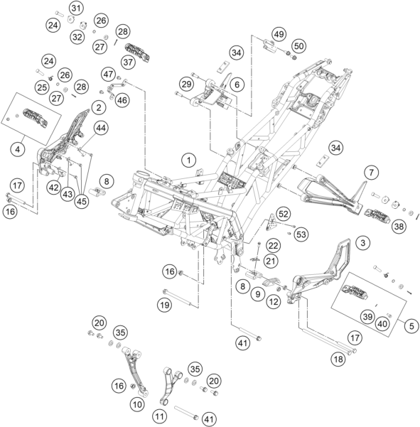 CADRE POUR RC 125 GREY 2020 (EU)