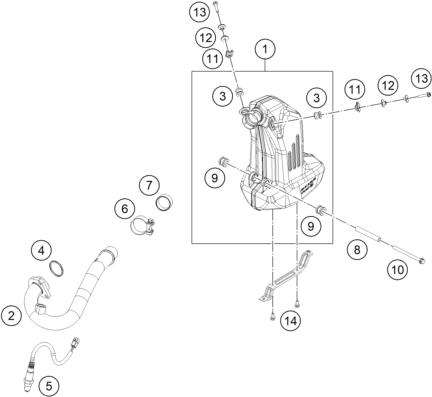 SYSTEME DECHAPPEMENT POUR RC 200 BLACK WO ABS BD 2020 EU