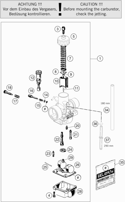 CARBURATEUR POUR 50 SX 2020 (EU)