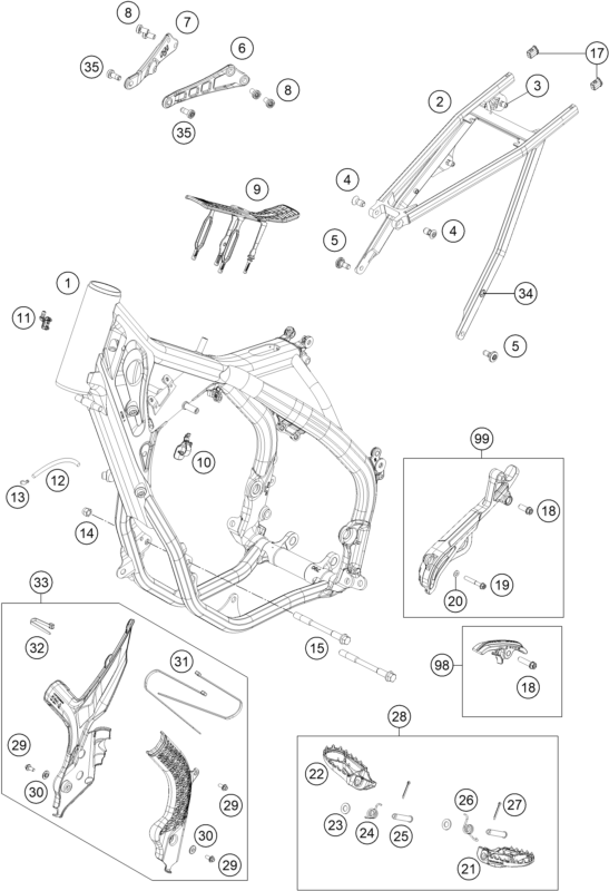 CADRE POUR 250 SX 2019 EU