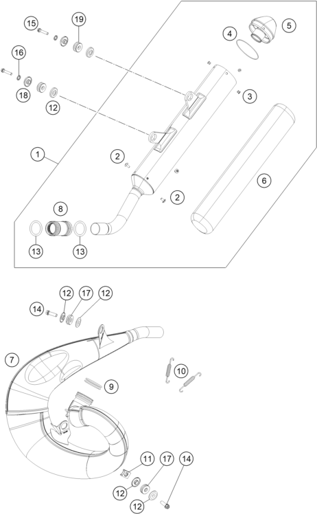 SYSTEME DECHAPPEMENT POUR 250 SX 2021 (EU)