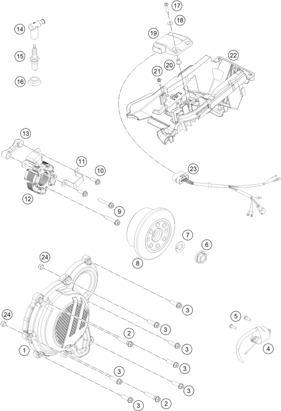 SYSTEME DE ALLUMAGE POUR 250 SX 2019 EU