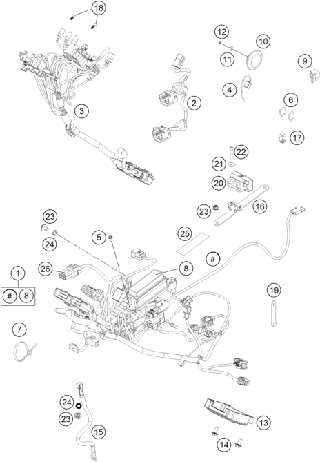 FAISCEAU DE CABLES POUR 450 RALLY FACTORY REPLICA 2019