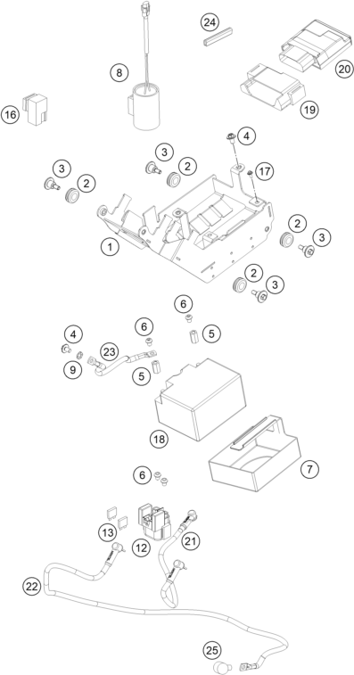 BATTERIE POUR 450 RALLY FACTORY REPLICA 2019