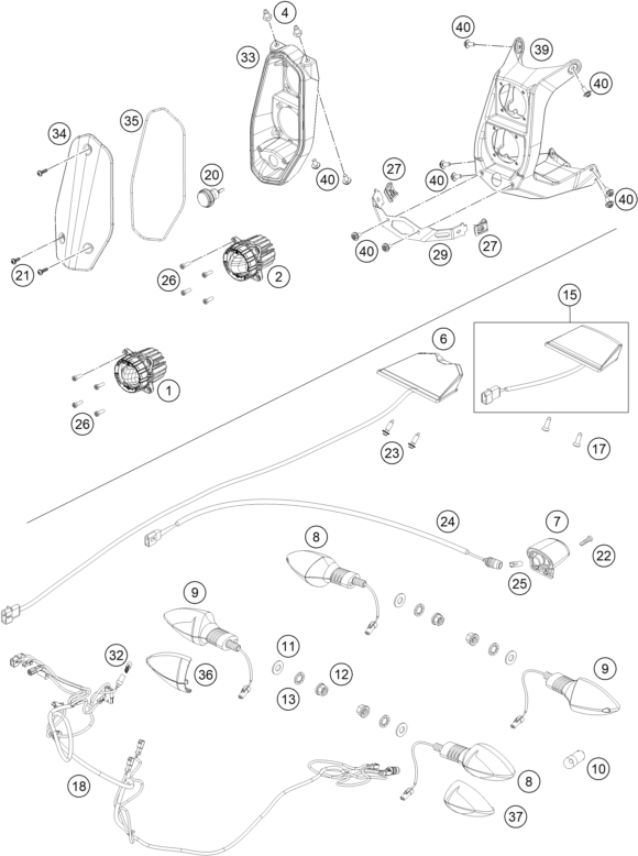 ECLAIRAGE POUR 450 RALLY FACTORY REPLICA 2020