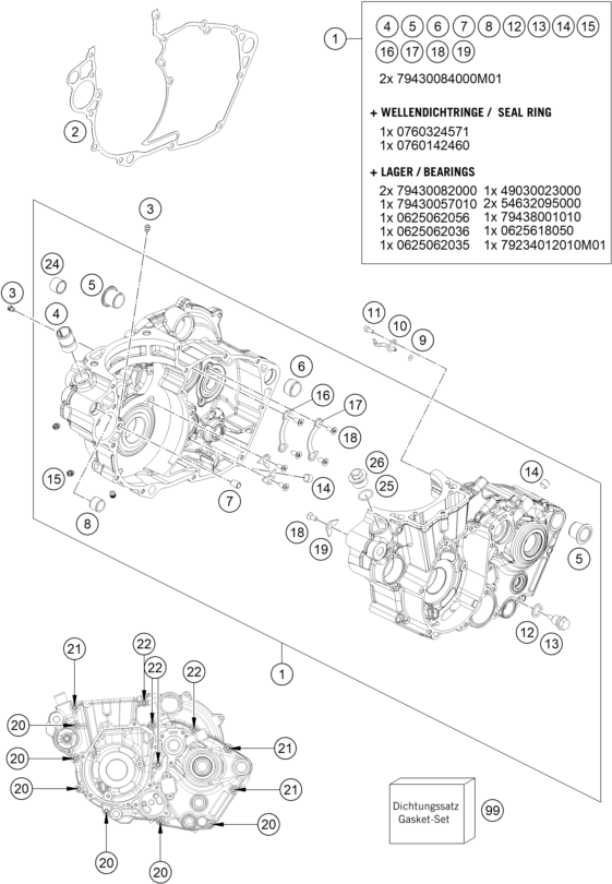 CARTER MOTEUR POUR 450 RALLY FACTORY REPLICA 2021 EU