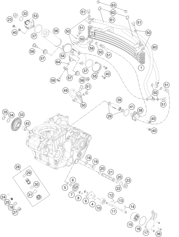 SYSTEME DE LUBRIFICATION POUR 450 RALLY FACTORY REPLICA 2019