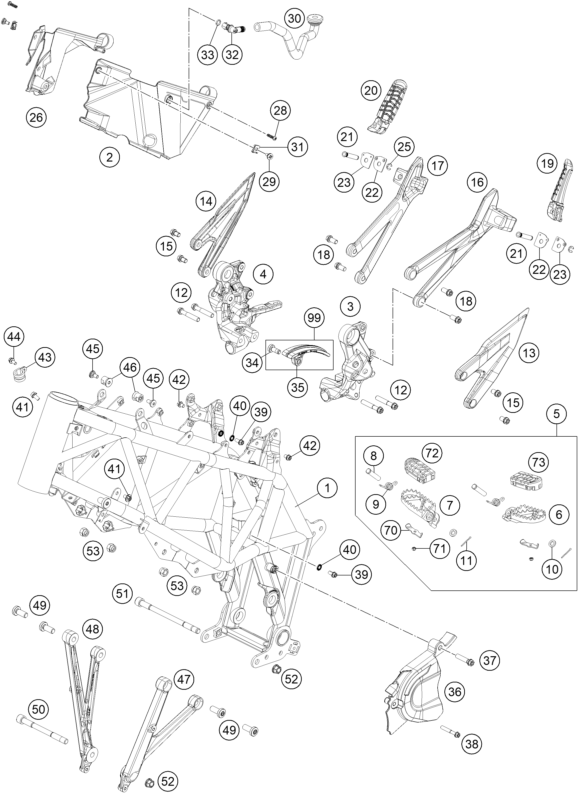 CADRE POUR 690 SMC R 2021 (EU)