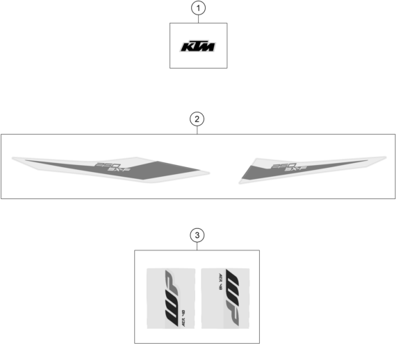 KIT DECO POUR 250 SX F 2019 EU