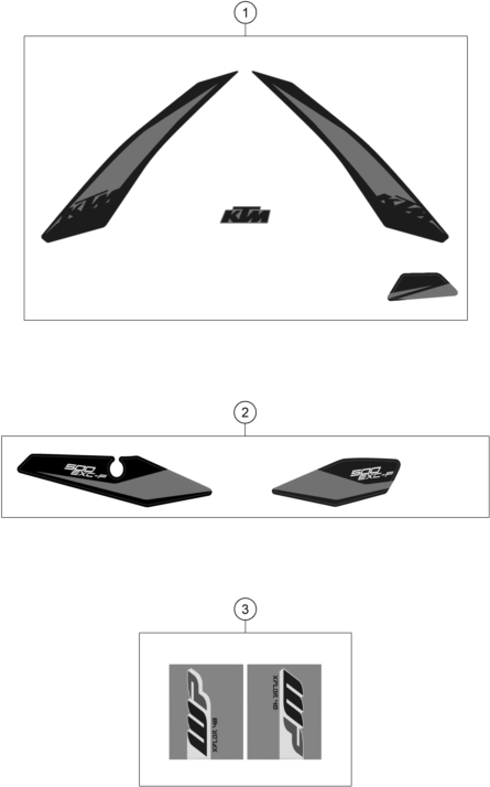 KIT DECO POUR 500 EXC F 2019 EU