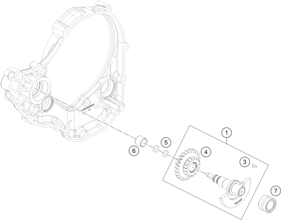 ARBRE DEQUILIBRAGE POUR 250 SX F 2021 EU