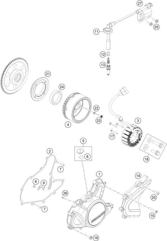 SYSTEME DE ALLUMAGE POUR 200 DUKE BLACK WO ABS BD 2019 EU